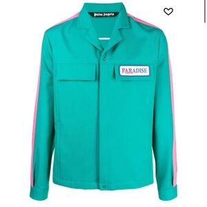 Palm angels paradise embroider shirt jacket